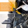 Front Foot Pegs Rest Pedal Exterior Door Hinge For Jeep Wrangler 2007-2023 JK JKU JL JLU Sports Sahara Freedom Rubicon Unlimited Gladiator JT 2-Door 4-Door US Flag Metal Black (2PCS)