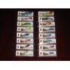 Lot of 16 NIB Weighted Soft Plastic Paddle Tail Bass Trout Fishing Lures w/Hooks