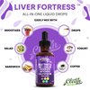 Clean Nutraceuticals Milk Thistle NAC Liver Cleanse Detox & Repair Supplement Liver Support Liquid Drops with Dandelion Extract, Artichoke, Chanca Piedra, Choline, L-Glutathione, Burdock, Schisandra