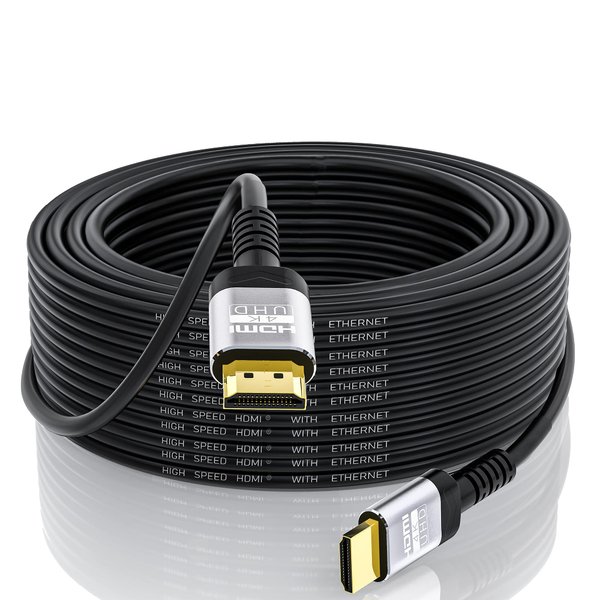 Soonsoonic 4K HDMI Cable 40 Feet | 18Gbps Ultra High Speed HDMI 2.0 Cable 4K@60Hz HDR 3D ARC HDCP2.2 Ethernet HDMI Cord | for UHD TV Monitor Laptop Xbox PS4/PS5 ect (12m)