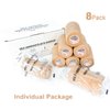 [8 Pack 4" x 5 Yards] Beige-Self Adhesive Cohesive Bandage Wrap, Self Adherant Non-Woven Wrap Rolls, Atheletic Tape for Wrist, Ankle, Hand, Leg, Premium-Grade Medical Stretch Wrap