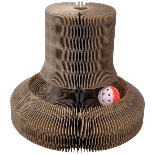 Coastal Pet Turbo Transform It Cat Toys - Interactive Cat Ball Toy, Bed and Scratcher - Tower/Bed - 20"