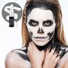 BowJian White Eye Black White Face Paint Stick White Foundation Goth Makeup Halloween Clown Makeup Cosplay Eye Black Stick White Body Paint White Face Makeup White Concealer Lipstick (White)