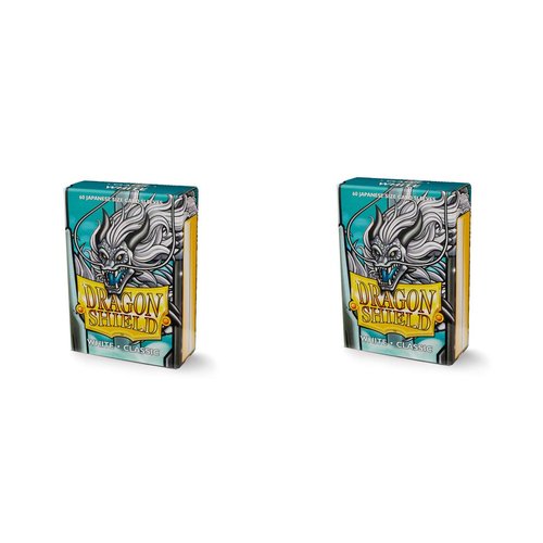 2 Packs Dragon Shield Classic Mini Japanese White 60 ct Card Sleeves Value Bundle! …