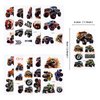 53 Styles Truck Car Temporary Tattoos Racing Car Baby Boy Girl Themed Temporary Tattoos for Kids Teens Adult, Waterproof Tattoos Stickers Party Supplies Decoration