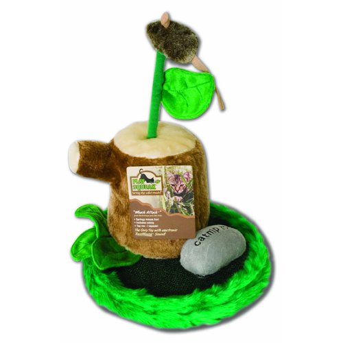 OurPets Play-N-Squeak Whack Attack Catnip Cat Toy