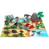 R & S LIMITED Boley: Dinosaur Figure Bucket - 40pc Playset - 28 Dino Figurines & 12 Accessories, Prehistoric Play Mat, Storage Bucket, Jurassic Toy, Kids Ages 3+