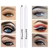 Yeweian Black White Eyeliner Pencil Set, Matte Smooth White Eye Brightener Stick, Quick Drying Waterproof High Pigmented Highlighter Eye Liner Eyeshadow Makeup, with Built-in Sharpener