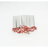 Faship Gorgeous Coral Crystal Floral Hair Comb