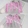 10 Pcs Professional Styling Comb Set - Coarse and Fine Toothed Pick Combs for Hairstyling