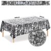 Irenare Stone Wall Tablecloths, Medieval Themed Party Decorations Supplies Disposable Plastic Brick Stone Tablecloth Castle Brick Wall Table Covers for Halloween Birthday Party Favors(3 Pack)