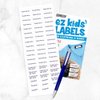 Ez Kids Clothing Labels Self-Stick No-Iron Write-On | Great for Children & Adults | Washer & Dryer Safe | School, Camp, Nursing Care, Toys, Organizing, All Purpose | 1 Sheet of 60 Blank Labels