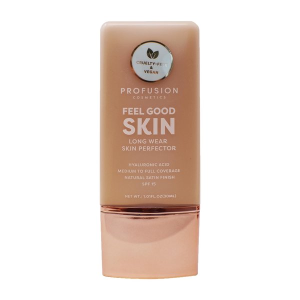 Profusion Cosmetics Lightweight Liquid Foundation for a Flawless and Elegant Radiance, Breathable Makeup for Improves Uneven Skin Tone, Cruelty-Free - Medium 3