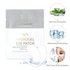 LANKIZ 100 Pairs Under Eye Gel Pads for Lash Extensions, 100% Natural Plant Extract, Collagen Hydrogel, Lint-Free, Moisturizing, Reduces Dark Circles and Eye Puffiness
