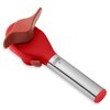 Kuhn Rikon Deluxe Auto Safety LidLifter/Can Opener, 7 x 2 x 3 inches, Red and Silver