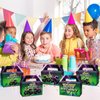 CHUNNIN 24Pcs Green Purple Monster Truck Treat Boxes Monster Truck Birthday Party Decorations Racing Truck Theme Party Favor Gift Boxes Monster Truck Goodie Boxes for Kids Birthday Party Supplies