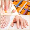12 Pieces Nail Pumice Stone Stick Stone Nail File Pumice Stone Nail Cuticle Pusher Stone File for Home Salon Nail Buffing Tool