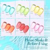 Born Pretty Jelly Gel Nail Polish Set Spring Summer Crystal Glass Translucent Pastel Gel Polish Blue Red Green Yellow Pink Soak Off UV Gel Polish 10ML 6PCS