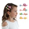 Summer Crystal Enchanted Mermaid & Sea Life Barrette Hair Clips For Girls - Stylish Hair Accessories for Everyday, Birthday and Parties (4Pcs Mermaid Sealife)