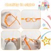 Pibupibu 8 Packs Kids Frame Only No Lens Party Favors Supplies Orange Sunglasses