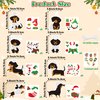 BeYumi Christmas Dachshund Craft Kit - 123Pcs Christmas Dachshund Craft Kit DIY Hanging Ornament Make Your Own Dachshund Decoration Set Xmas Holiday Party Favor Home Classroom Art Supplies for Kids