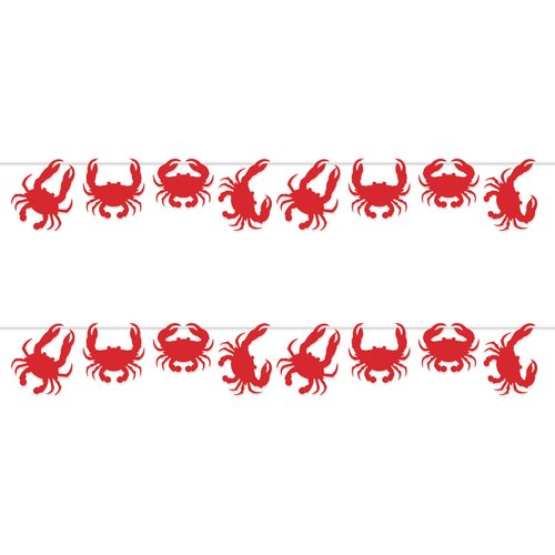 Beistle 2 Piece Crab Decorations Banners For Luau Theme Nautical Beach Décor Under The Sea Party Supplies