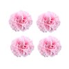 Koolgil Women's 4Pcs Bohemia Peony Flowers Hairpin Hair Clip Flower Brooch for Travel Party Festivals (Light Pink)