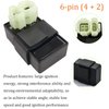 GY6 Starter Solenoid ATV Ignition Coil 6 Pin CDI Box DC 4 Pin Rectifier Spark Plug Set for tao tao 50cc 70cc 90cc 110cc 125cc 150cc Moped ATV Scooter Pit Bike Go Kart