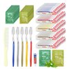 Bulk Hygiene Kits for Homeless,Disposable Toothbrushes with Toothpaste and Comb for Homeless Individually Wrapped，Basic Toiletry Kits Travel Size Shampoo And Body Wash For Hotel,Air Bnb Charity(20)