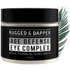 RUGGED & DAPPER Premium Men's Eye Cream | Age Defense for Dark Circles, Wrinkles & Puffy Eyes | Unscented | Hyaluronic Acid, Aloe + Argan Oil