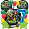 Anagram Foil Balloons, For Transformers, Rise of the Beast Party Theme Collection, Party Accessory, Multicolor, Licensed, 7th Birthday