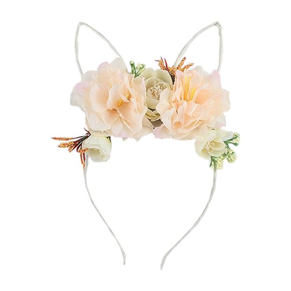 Easter Bunny Ears Headband with Flowers Headband, Easter Bunny Headband Easter Rabbit Ears Headband, Easter Headband Easter Hair Accessories for Women Girls Rabbit Cosplay Costume Accessories