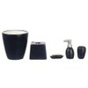 Houseworks, Ltd. Dolls House Miniature Modern Black Bathroom Accessory Set Bin Soap Tumbler 5 Pc