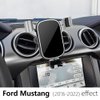LUNQIN Car Phone Holder for 2016-2023 Ford Mustang Auto Accessories Navigation Bracket Interior Decoration Mobile Cell Phone Mount