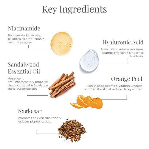 Forest Essentials Facial Cleanser Sandalwood & Orange Peel 130ml (Face Wash)