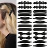 AURORA PIN 24pcs Hair Clips Set, Hair Barrettes for Women and Girls, Hair Accessories for Thick Thin Fine Hair, Small, Black