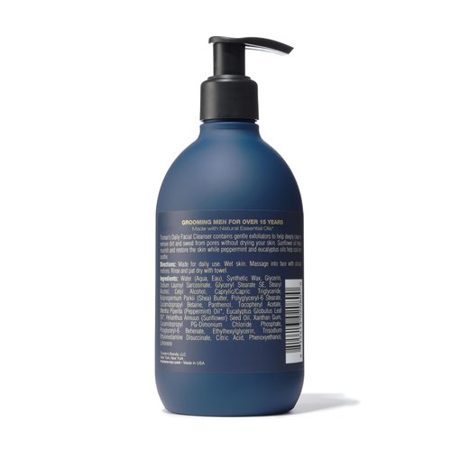 Truman's Gentlemen's Groomers - Men's Daily Facial Cleanser - Peppermint & Eucalyptus Oils, Hydrating Face Wash - Removes Sweat & Dirt