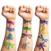 Cute Dragonfly Temporary Tattoos Dragonfly Birthday Party Decorations Favors Supplies Themed Stickers 10 Sheets 100 PCS Gifts for Baby Kids Girls Boys Decor Class School Carnival Christmas