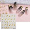 Dornail 6 Sheets 5D Crystal Soft Glue Embossed Nail Stickers Irregular Geometric Frames Nail Decals Hearts Waterdrop Nail Art Stickers Self Adhesive Stickers for Nails Designs Women Nail Accessories