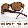 VITENZI Bifocal Sunglasses for Women, Jackie O Reading Tinted Readers, Vittoria in Tortoise 2.00