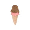 ZippyPaws NomNomz Plush Dog Toy, Stuffed Toy with Round Squeakers, Cute Food Character, Ice Cream