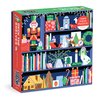 Galison Deck The Shelves – 1000 Piece Puzzle Fun and Challenging Activity with Bright and Bold Artwork of A Christmas Holiday Shelf for Adults and Families