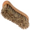 Redecker S-Shaped Union Fiber Scrub Brush with Oiled Beechwood Handle, 8-1/4 inches, Unique Shape Easily Reaches Corners, Resilient Natural Bristles, Made in Germany