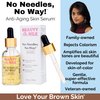 No Needles, No Way!™ Anti Aging Serum for Skin-of-Color, Wrinkles Dark Spots Hydrate Smooth Even Tone Retinol Hyaluronic Acid Beauty of the Nile® 1 Oz