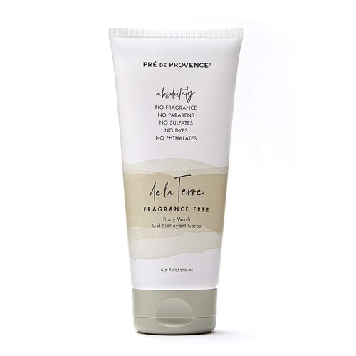 De La Terre All Natural Sensitive Skin Collection Fragrance Free, Moisturizing & Cleansing, Body Wash, 200 ML