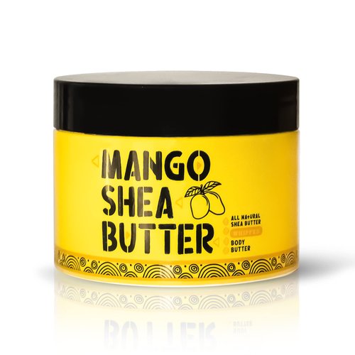 MITCHELL BRANDS Mango Whipped Shea Body Butter - 10 oz / 300 gr - Great Moisturizer, effective on Skin, Hair, Body, Face, with Almond Oil, Vitamin E, for All Skin Types, for Women and Men