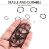 350 Pcs retaining rings, Snap Rings Assortment Kit, Circlips Snap External Retaining Rings, C Clips, External Circlip Snap External Retaining C-Clips Rings Set, 15 Sizes