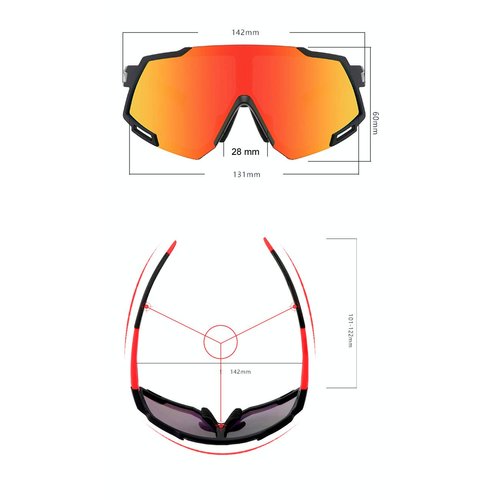 TRIFUTORO Polarized Cycling Sunglasses 5 Lenses