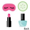 Big Dot of Happiness Spa Day - Eye Mask, Nail Polish, Lipstick and Cucumber Decorations DIY Girls Makeup Party Essentials - Set of 20