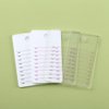 Acrylic Eyelash Extension Pallet, Grafting False Eyelash Organizer Extension Pad Lash Tray Adhesive Glue Palette Individual Holder (White B 4.72x2.75inch)